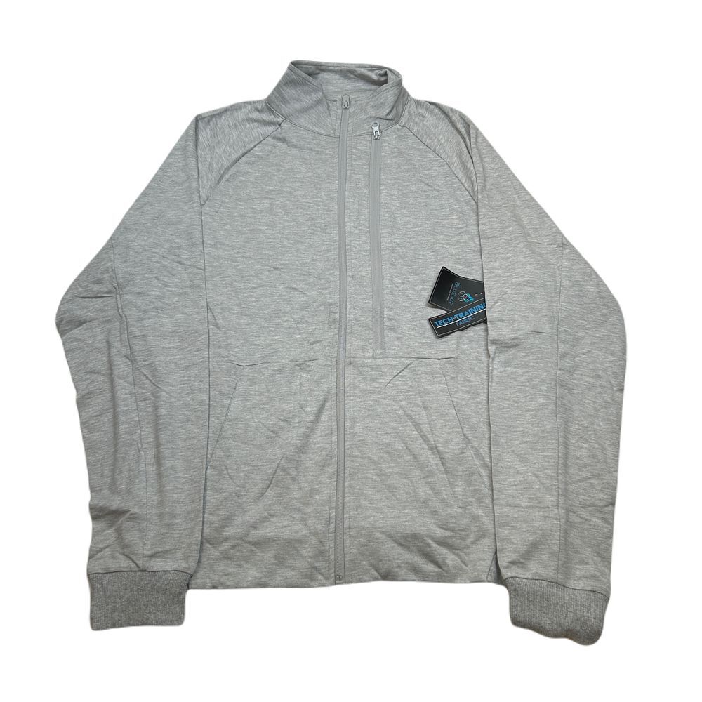 Spire Blue‎ Ice Track Jacket Mens Large Grey Stretch Activewear